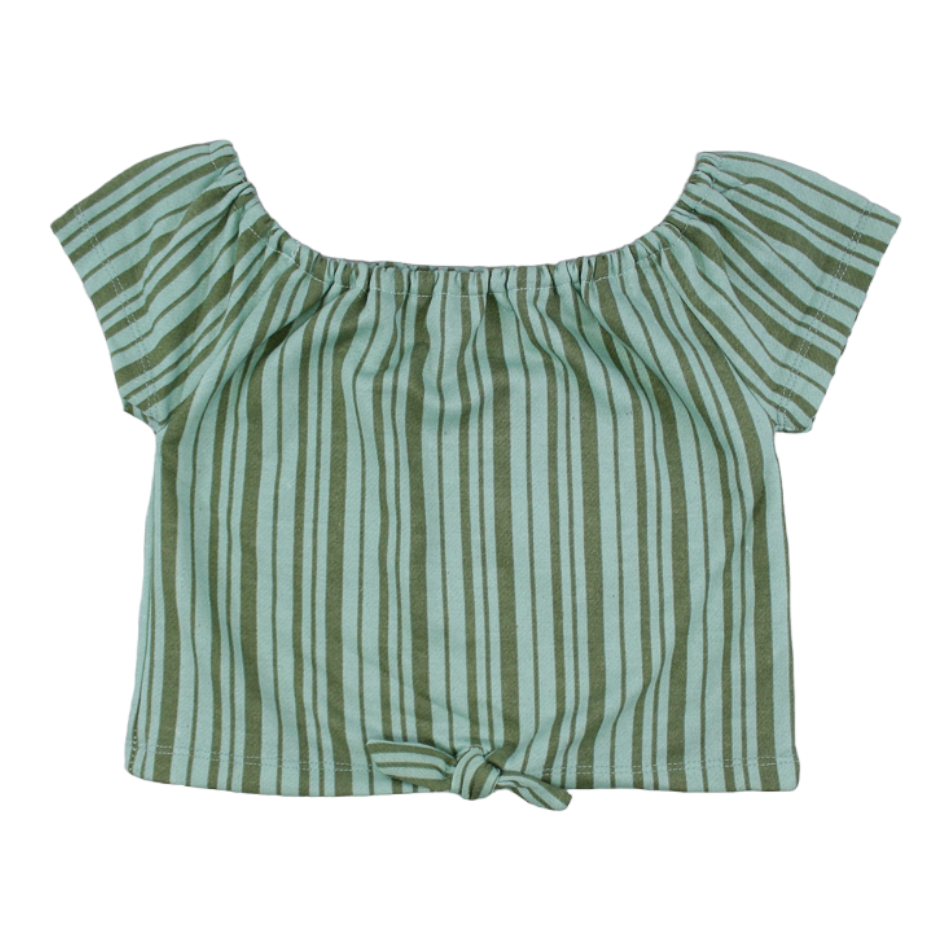 Kensie Girl 2 Pc Terry Top And Pant Set - Stripes