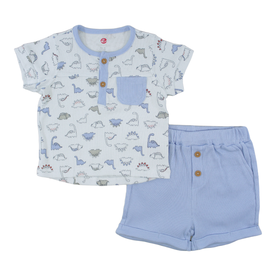 Elegant Kids 2 Pc T-Shirt And Shorts Set - Dino