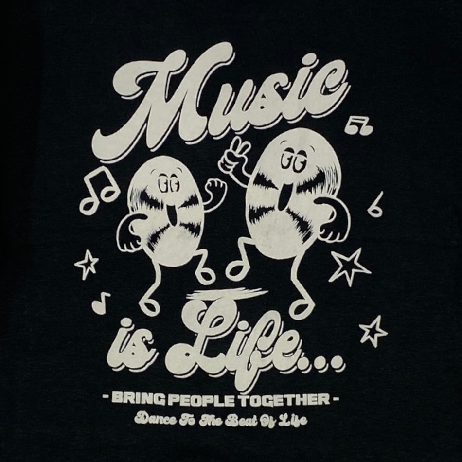 Zeeman Fleece Lined Sweatshirt With 3/4 Sleeves - Music is Life