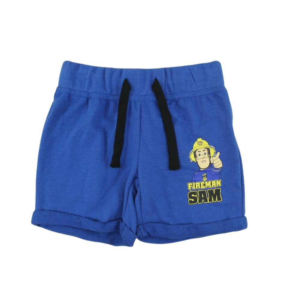 Fireman Sam  Cotton Terry Shorts with Functional Drawstring