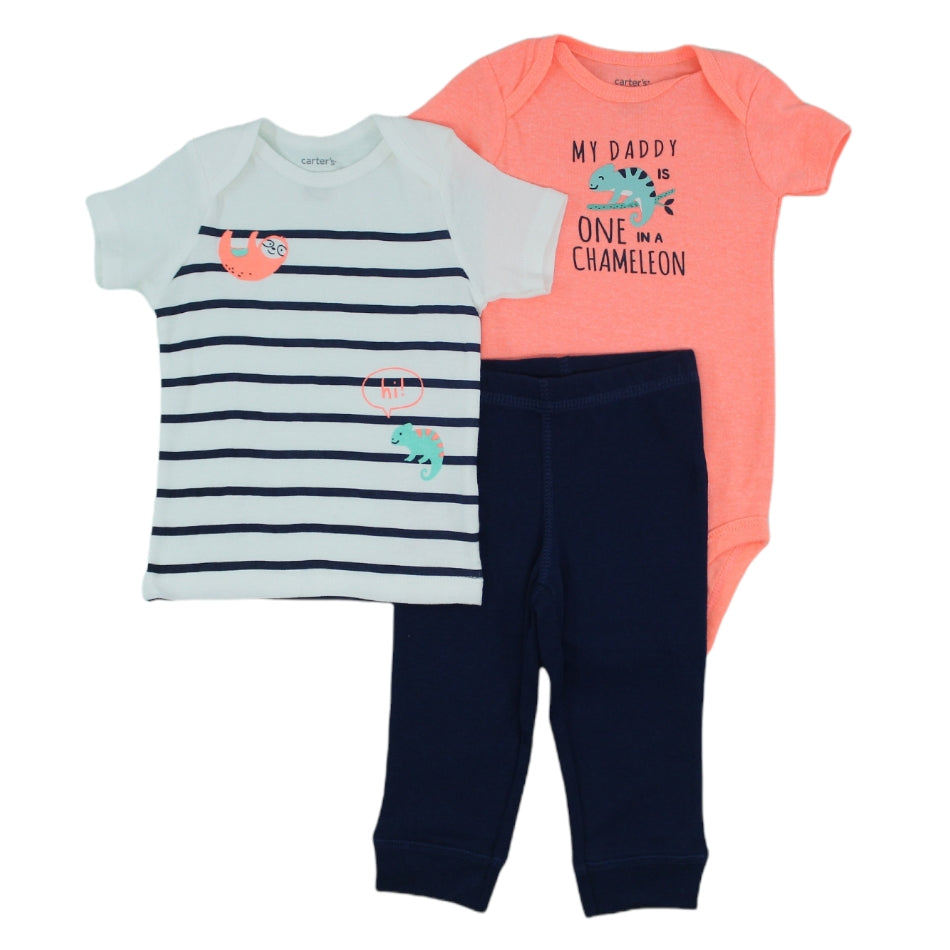 3 Pc Layette Set - One In A Chameleon