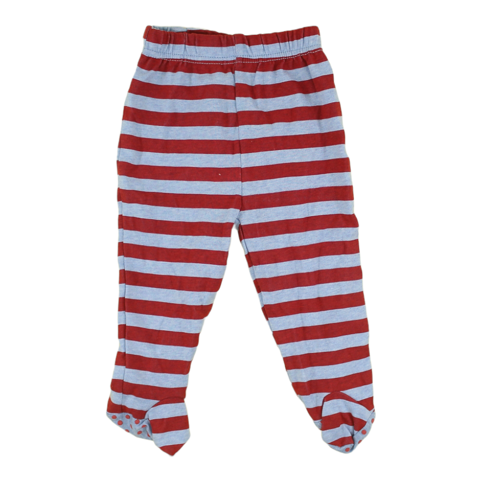 Cotton Striped Footed Pajamas