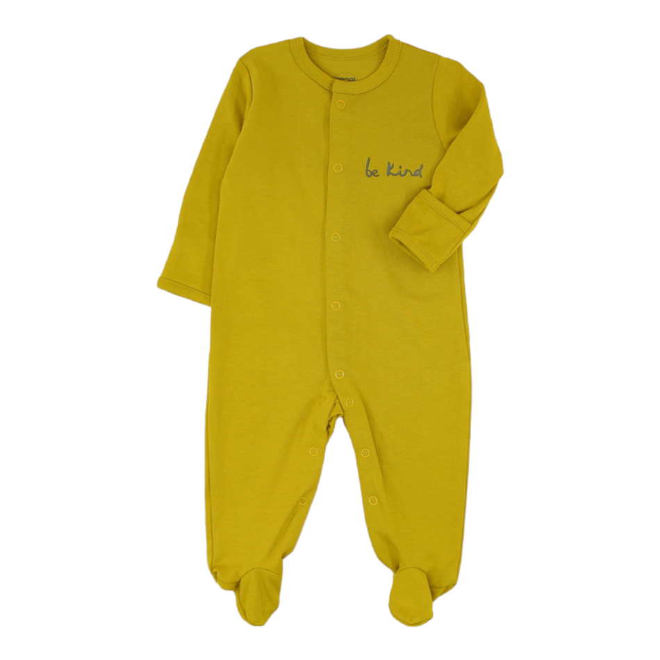 Mamas & Papas 3 Pk Cotton Footed Sleepers - Be Kind