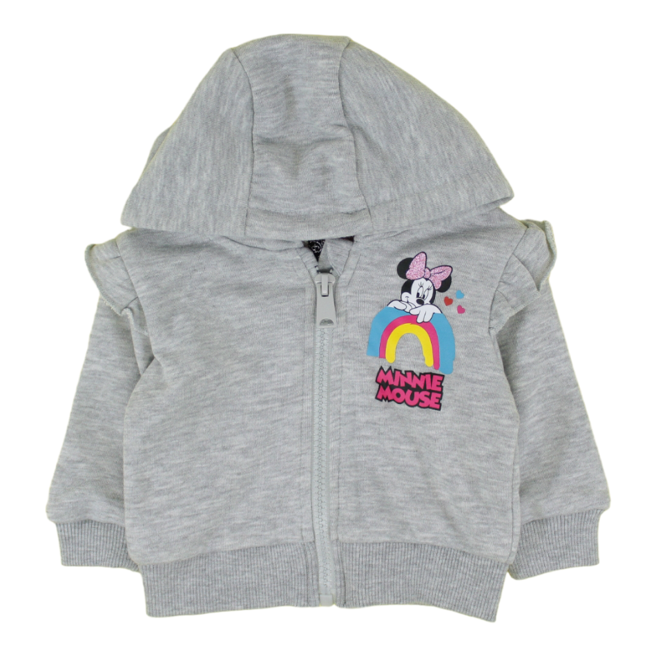 Disney Terry Zip Up Hooded Jacket - Rainbow Minnie