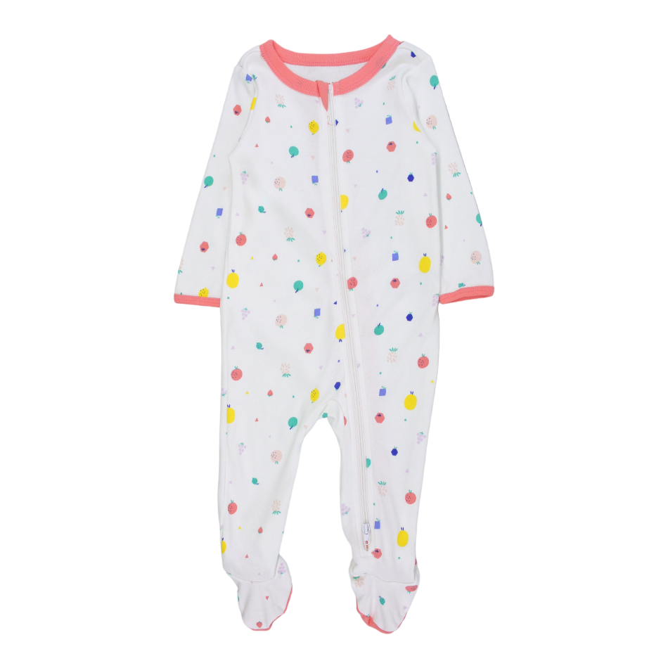 Cat & Jack Cotton Footed Sleeper - Fruits