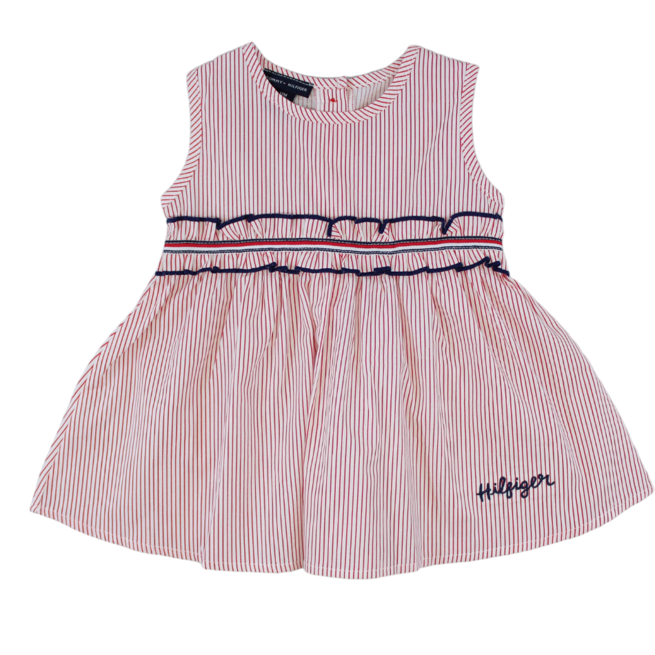 TH Striped Dress With Diaper Cover Set - Hilfiger