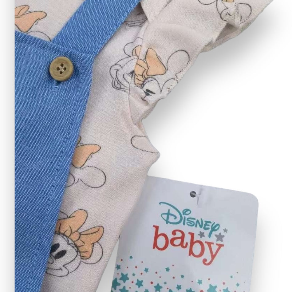 Disney Baby 2 Pc Dungaree Dress & T-Shirt Set - Minnie Mouse