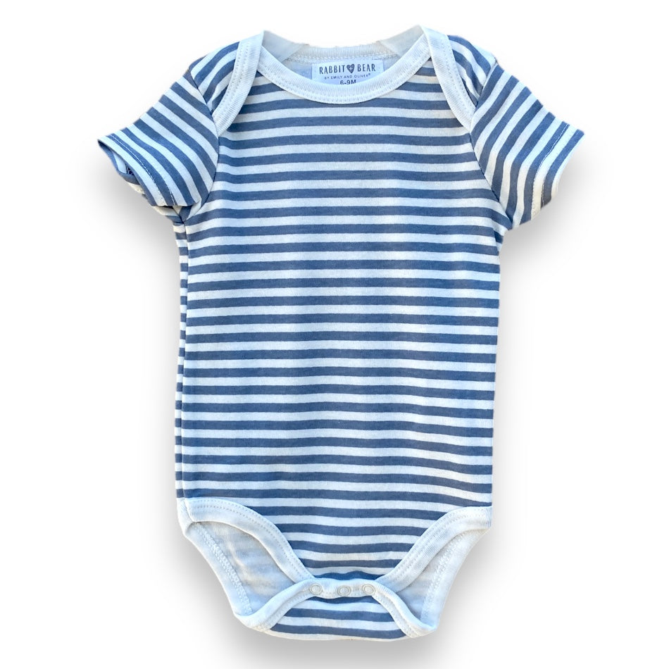 Rabbit & Bear Blue Striped Bodysuit – Maya's Closet