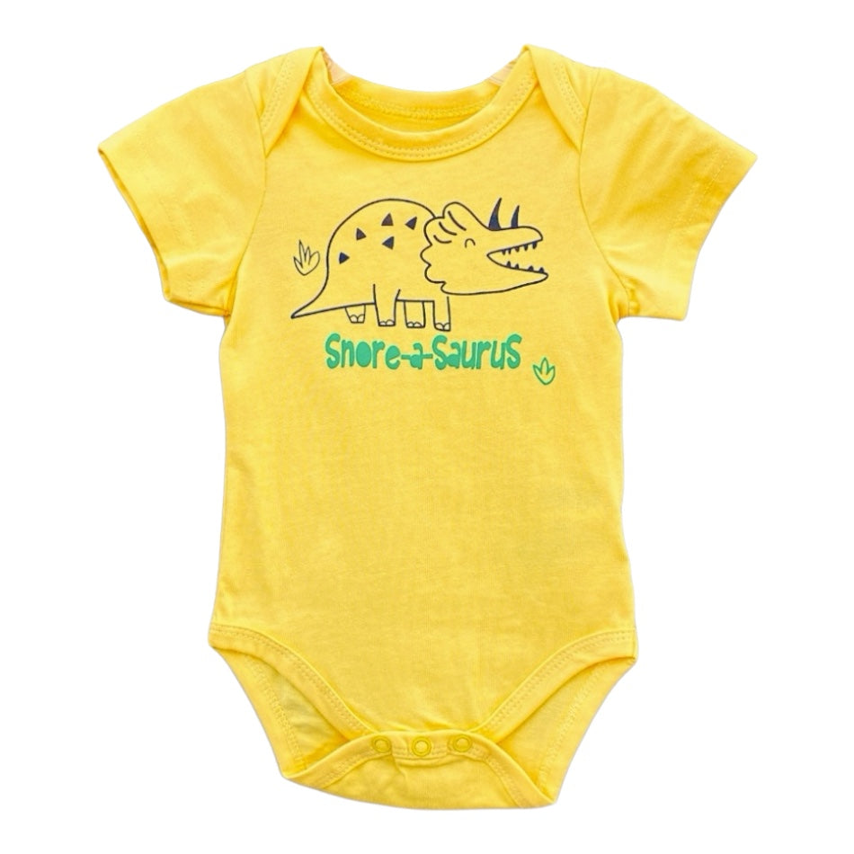 Cute Koala 2 Pc Bodysuit And Shorts Set - Snore A Saurus