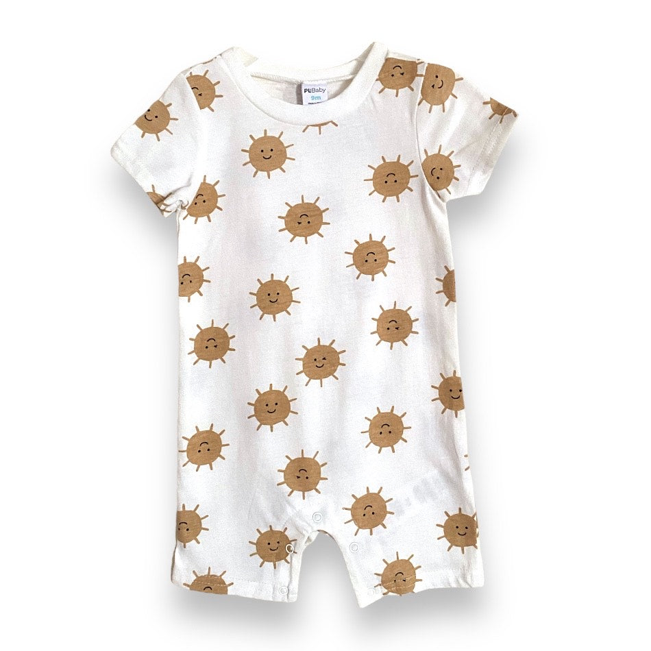 PL Baby Printed Cotton Bodysuit - Sun