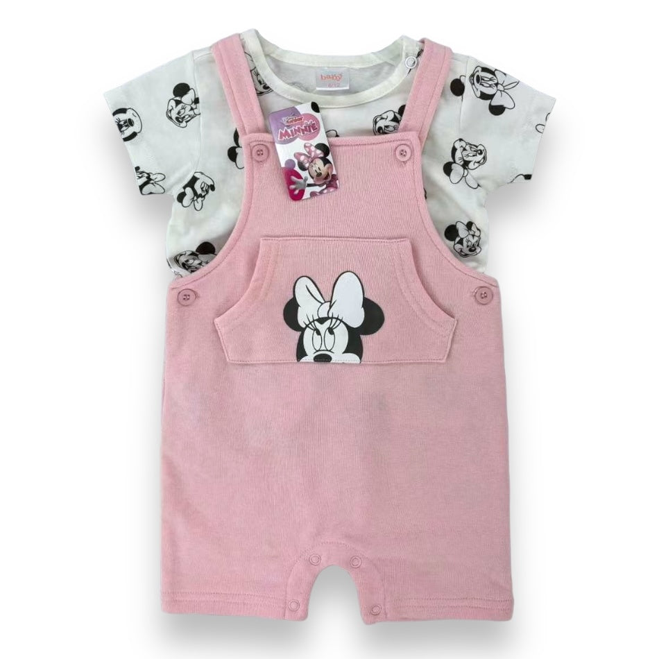 Disney 2 Pc Dungaree And T-Shirt Set - Minnie