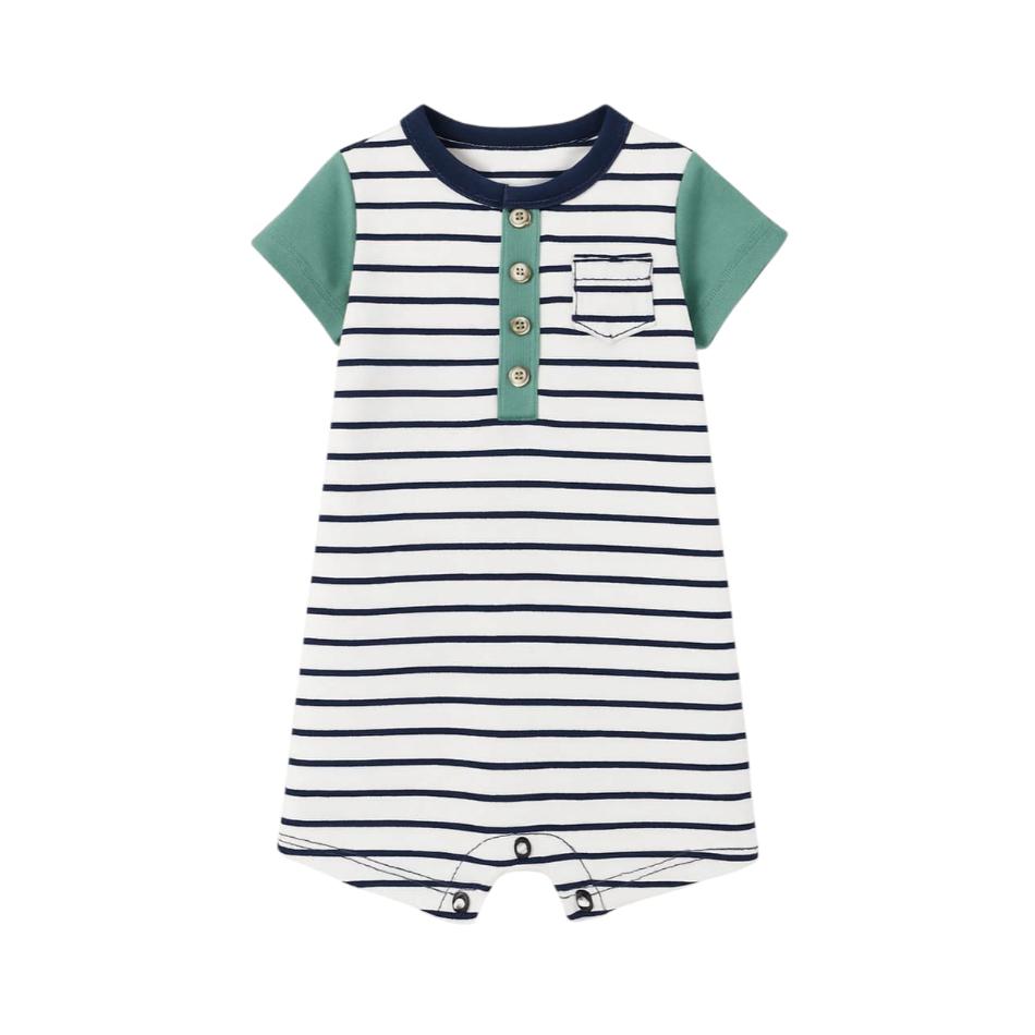 Striped Cotton Romper