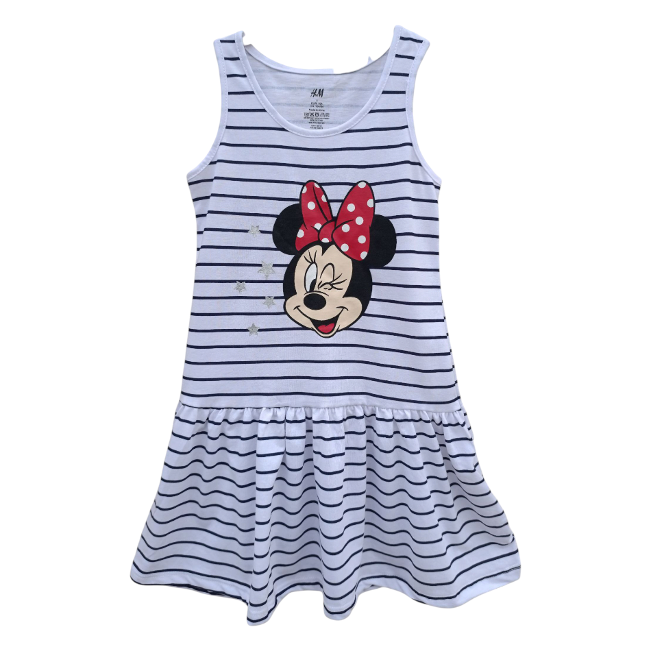 Striped Sleeveless Tank Top Dress - Minnie Mouse