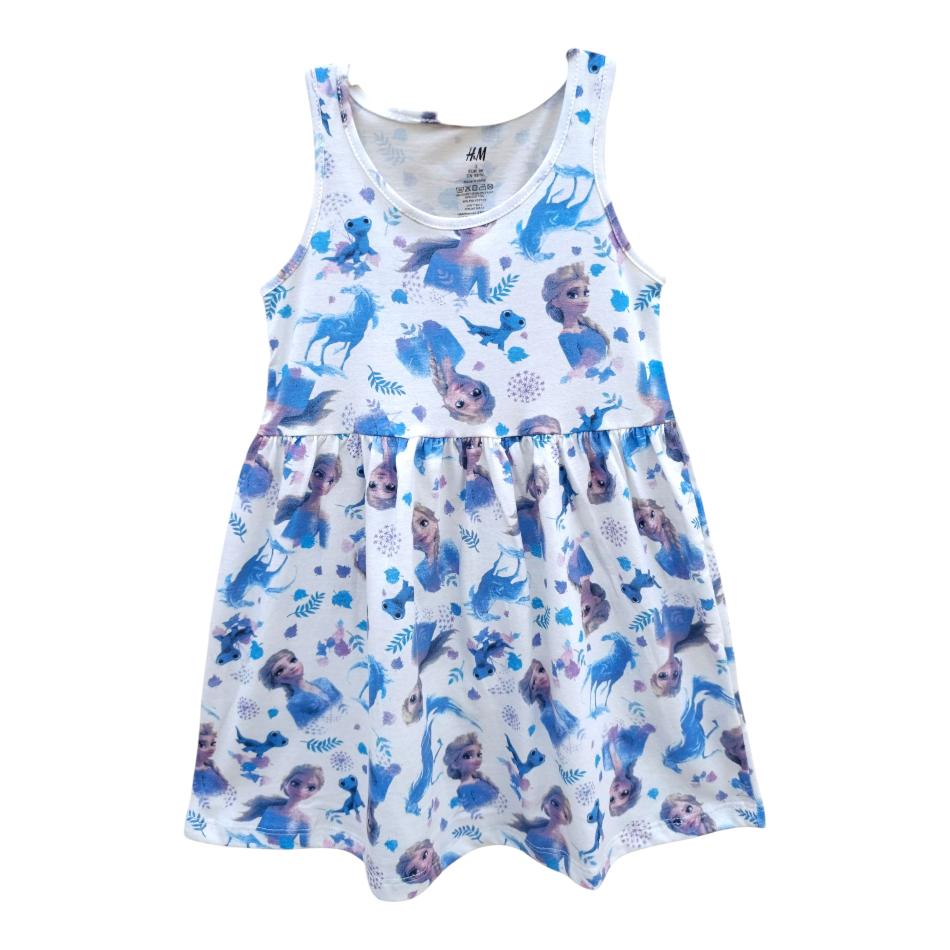 Frozen 2 Sleeveless Printed Dress - Elsa