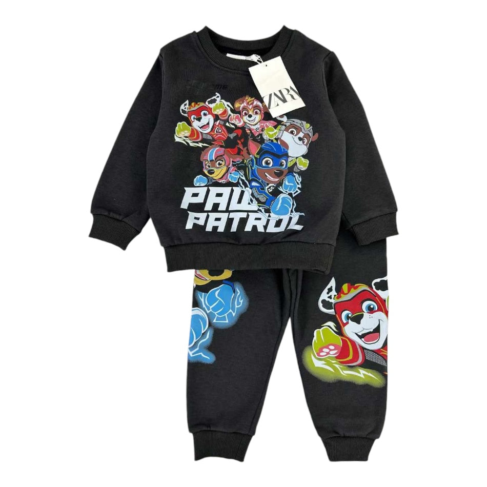 2 Pc Fleece Lined Sweatshirt And Pant Set - Paw Patrol Team