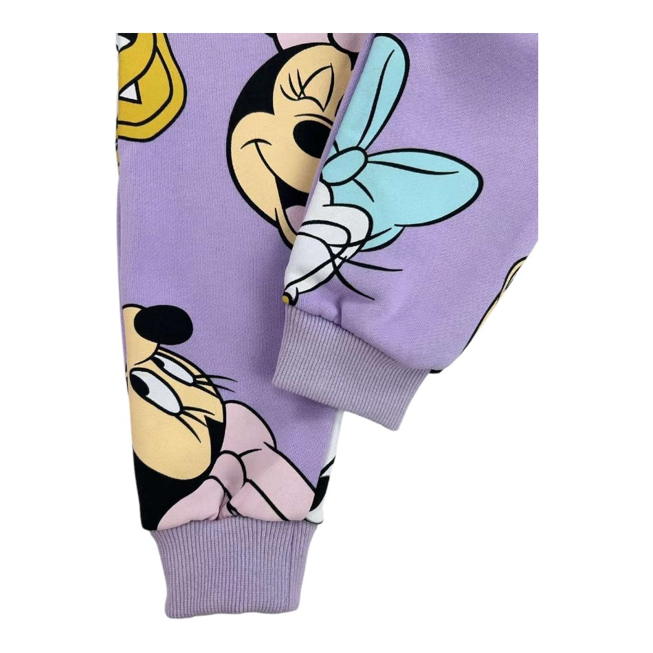 2 Pc Fleece Lined Sweatshirt And Pant Set - Minnie/Daisy