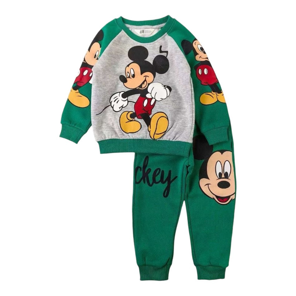 2 Pc Fleece Lined Sweatshirt And Pant Set - Mickey