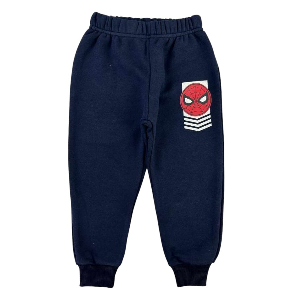 2 Pc Fleece Lined Hooded Sweatshirt And Pant Set - Spiderman