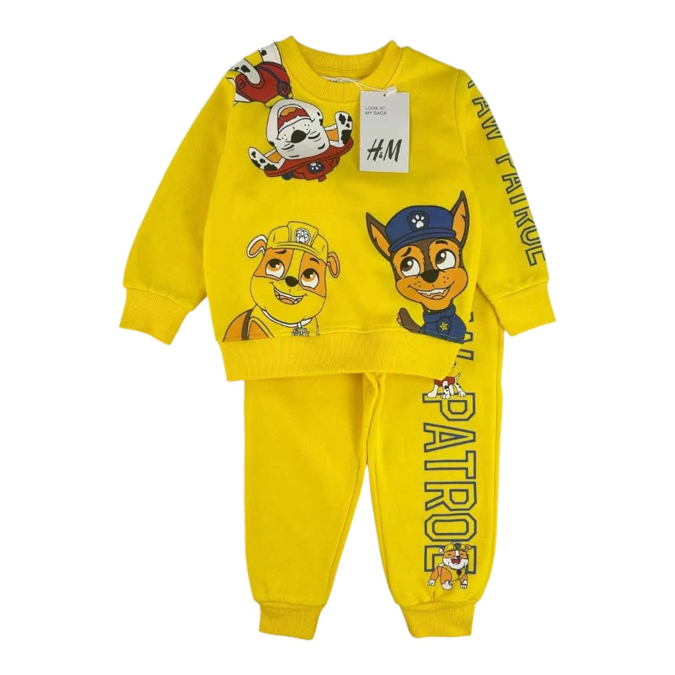 2 Pc Fleece Lined Sweatshirt And Pant Set - Paw Patrol