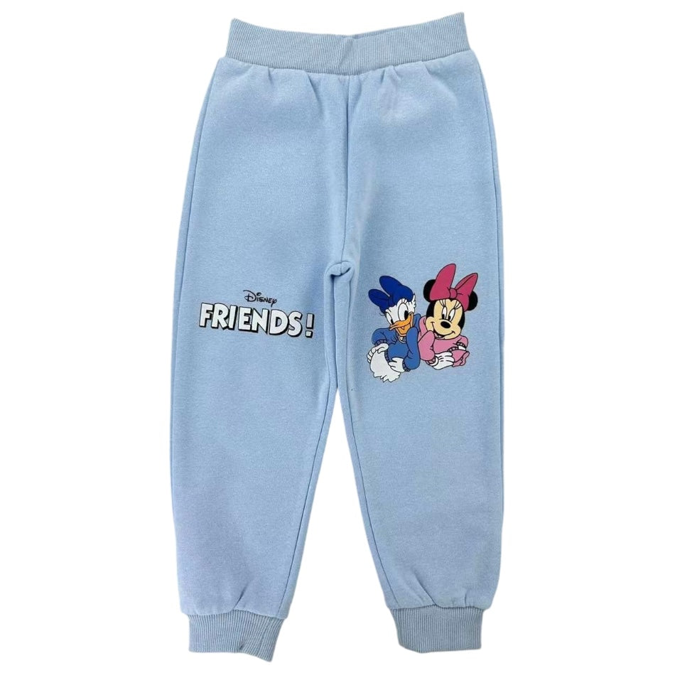 2 Pc Fleece Lined Swaetshirt And Pant Set - Minnie Friends