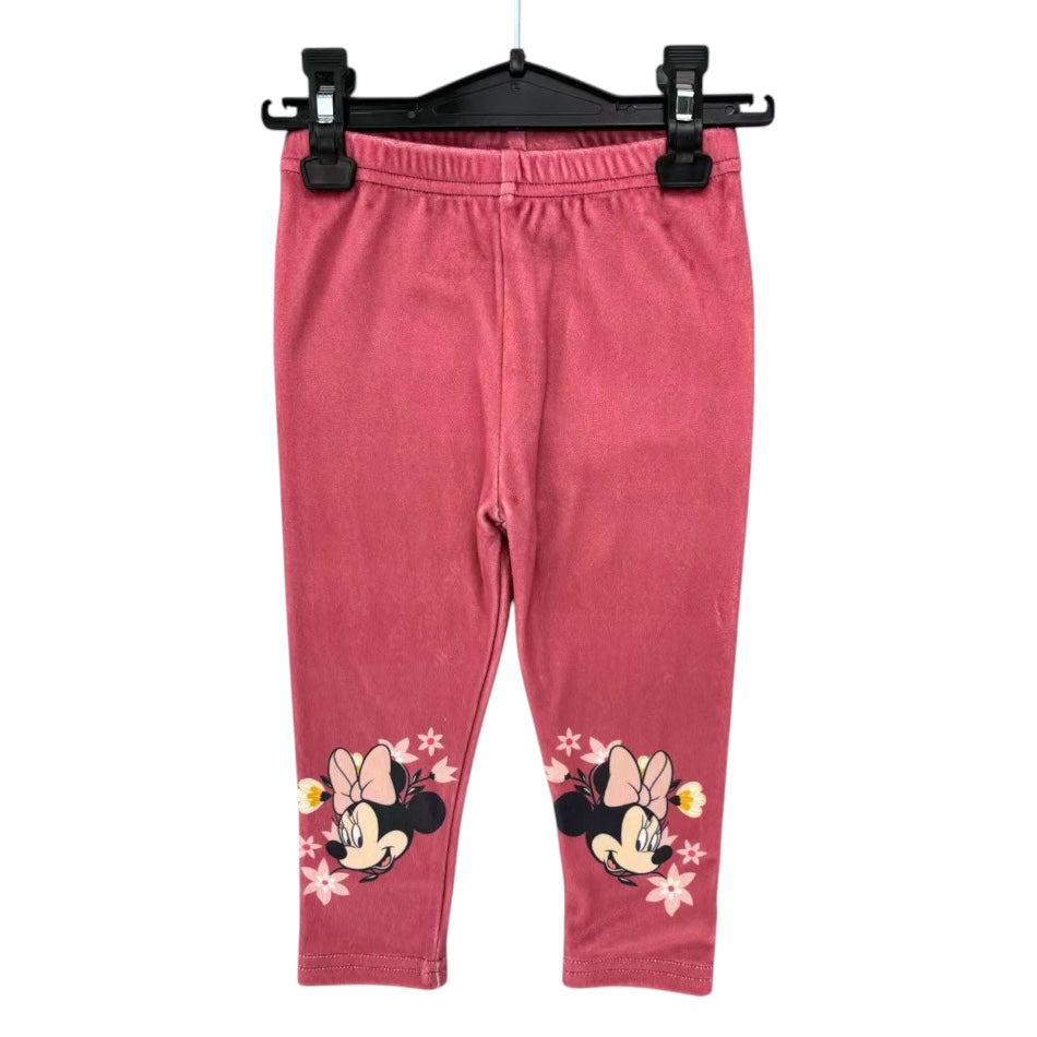 Disney 2 Pc Velour Hooded Zipup Jacket And Pant Set - Minnie Floral