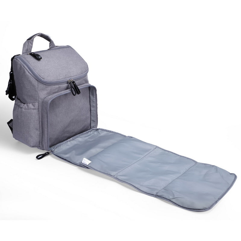 Mes Enfants Backpack Diaper Bag - Light Grey
