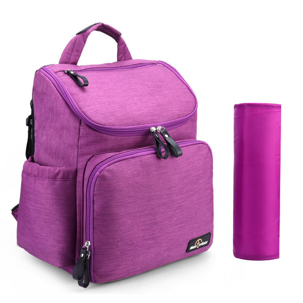 Mon Tresor Backpack Diaper Bag - Purple