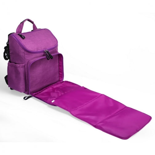 Mon Tresor Backpack Diaper Bag - Purple