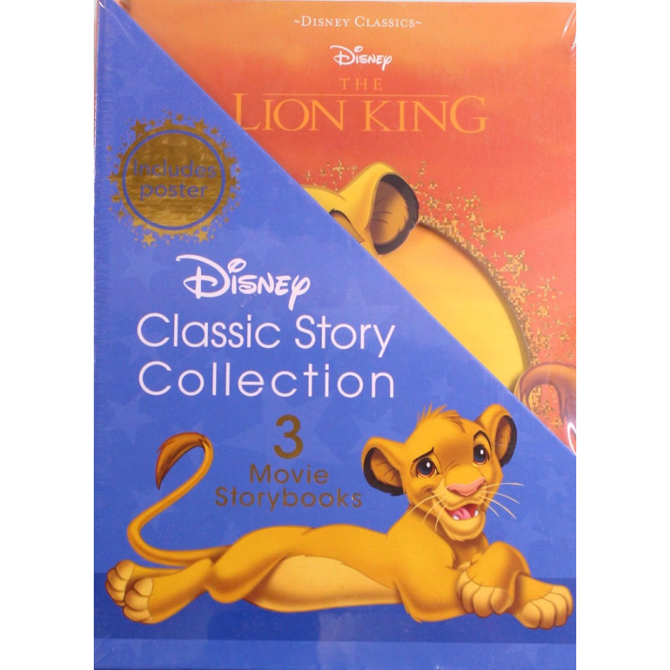 Disney Classic Box Set - 3 Movie Storybooks - The Lion King, Peter Pan, and Mickey Mouse