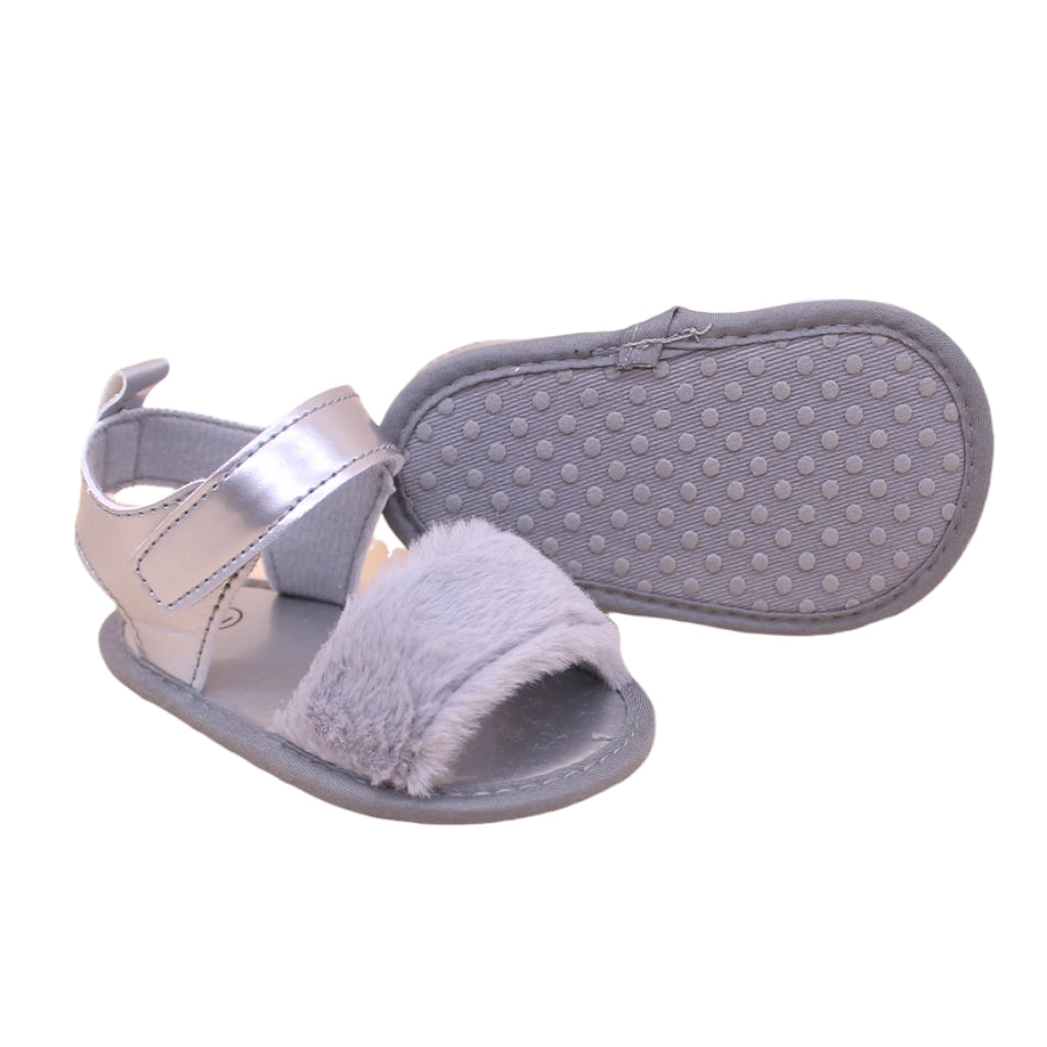 Slip On Sandals with Velcro Tab