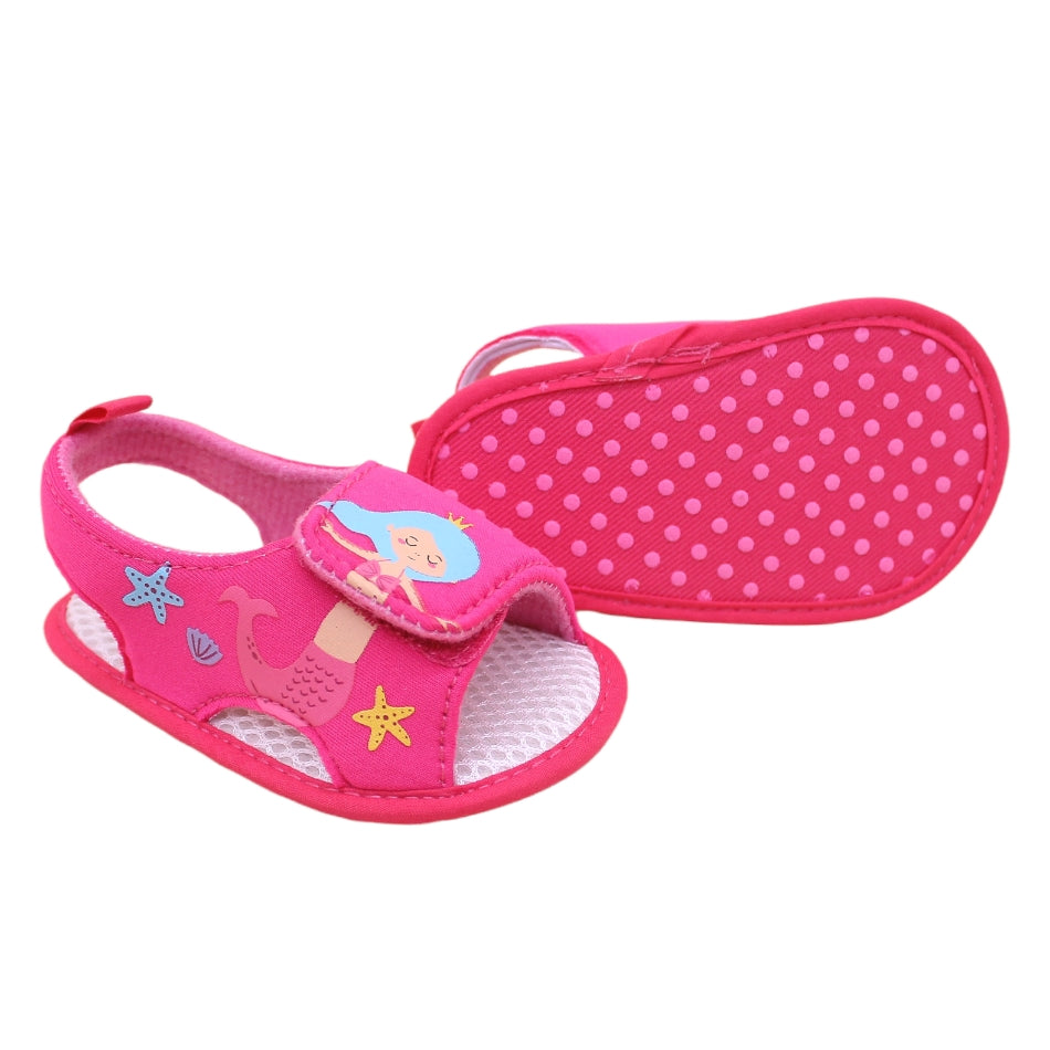 Slip On Sandals with Velcro Tab "Mermaid" - Prewalker