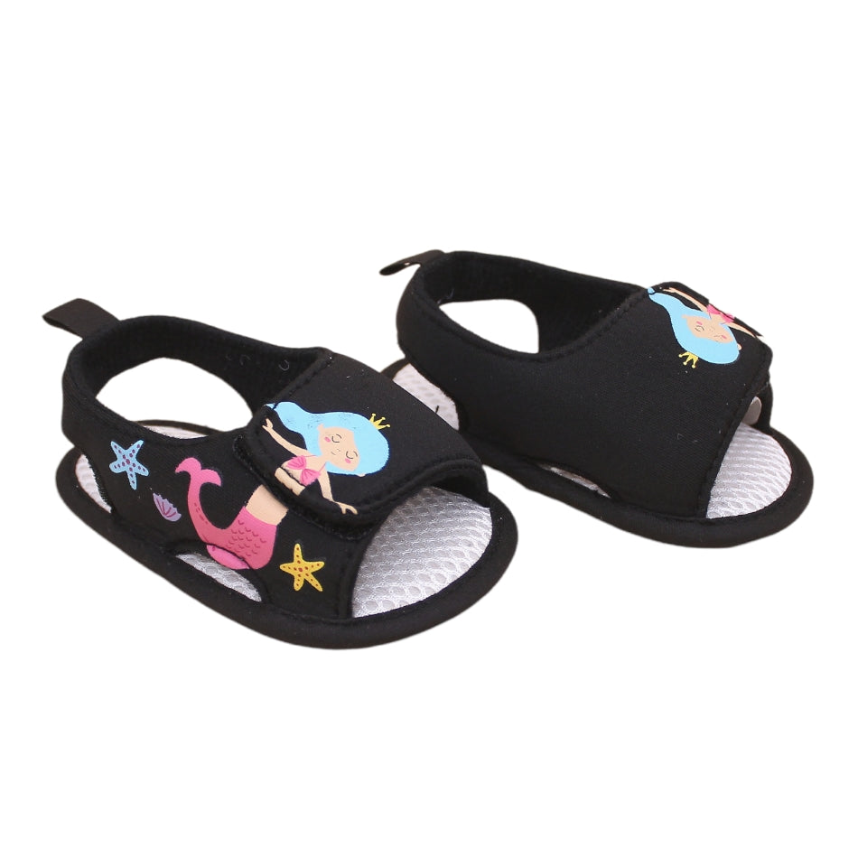 Slip On Sandals with Velcro Tab "Mermaid" - Prewalker