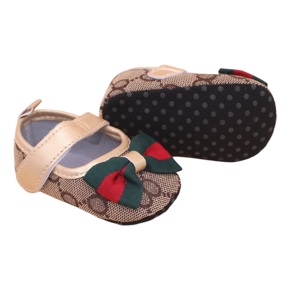 Mary Janes With Velcro Tab "Bow"  - Prewalker