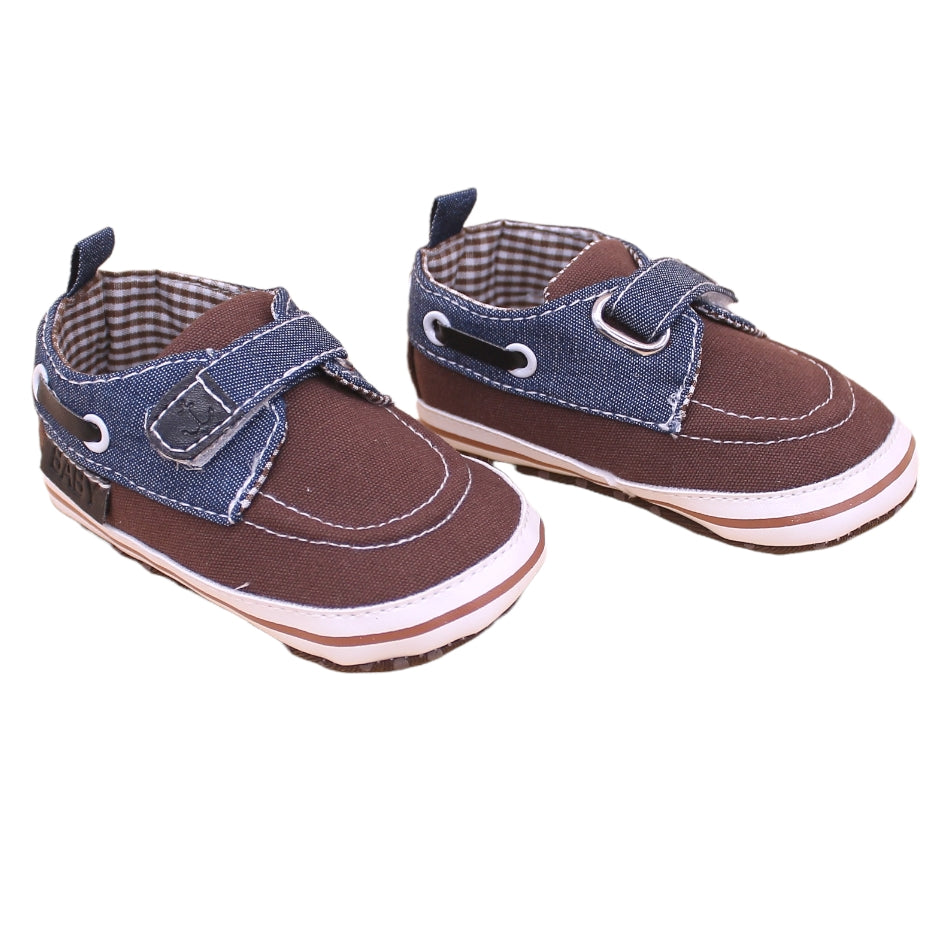 Canvas Boat Shoes with Velcro Tab - Prewalker