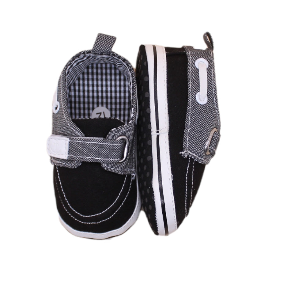 Canvas Slip On Sneakers (Black) - Prewalker