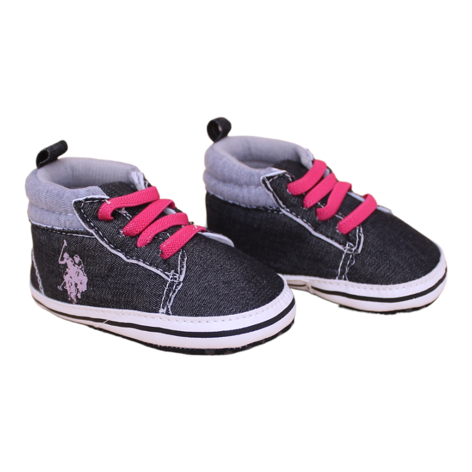 Slip On Sneakers (Black/Pink) - Prewalker