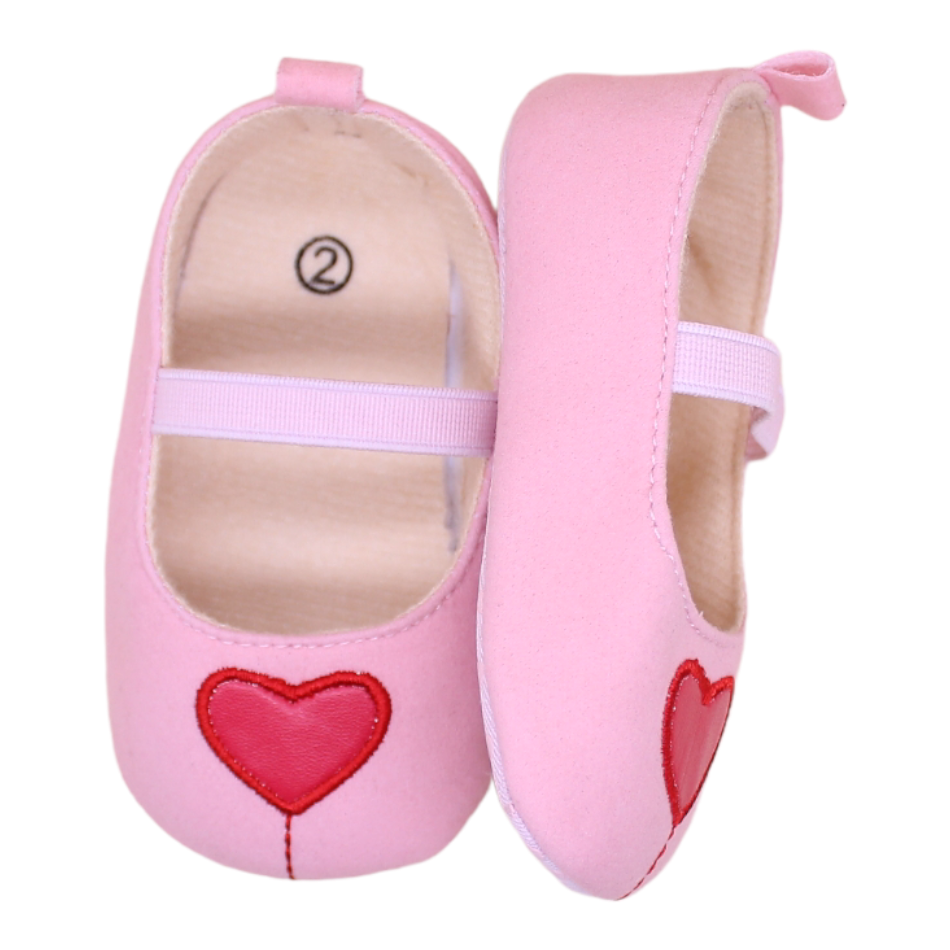 Slip On Shoes (Pink Heart) - Prewalker