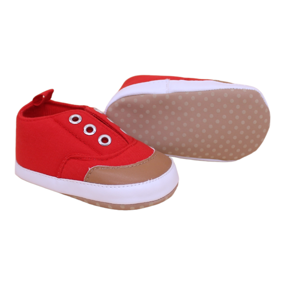 Slip On Sneakers (Red) - Prewalker
