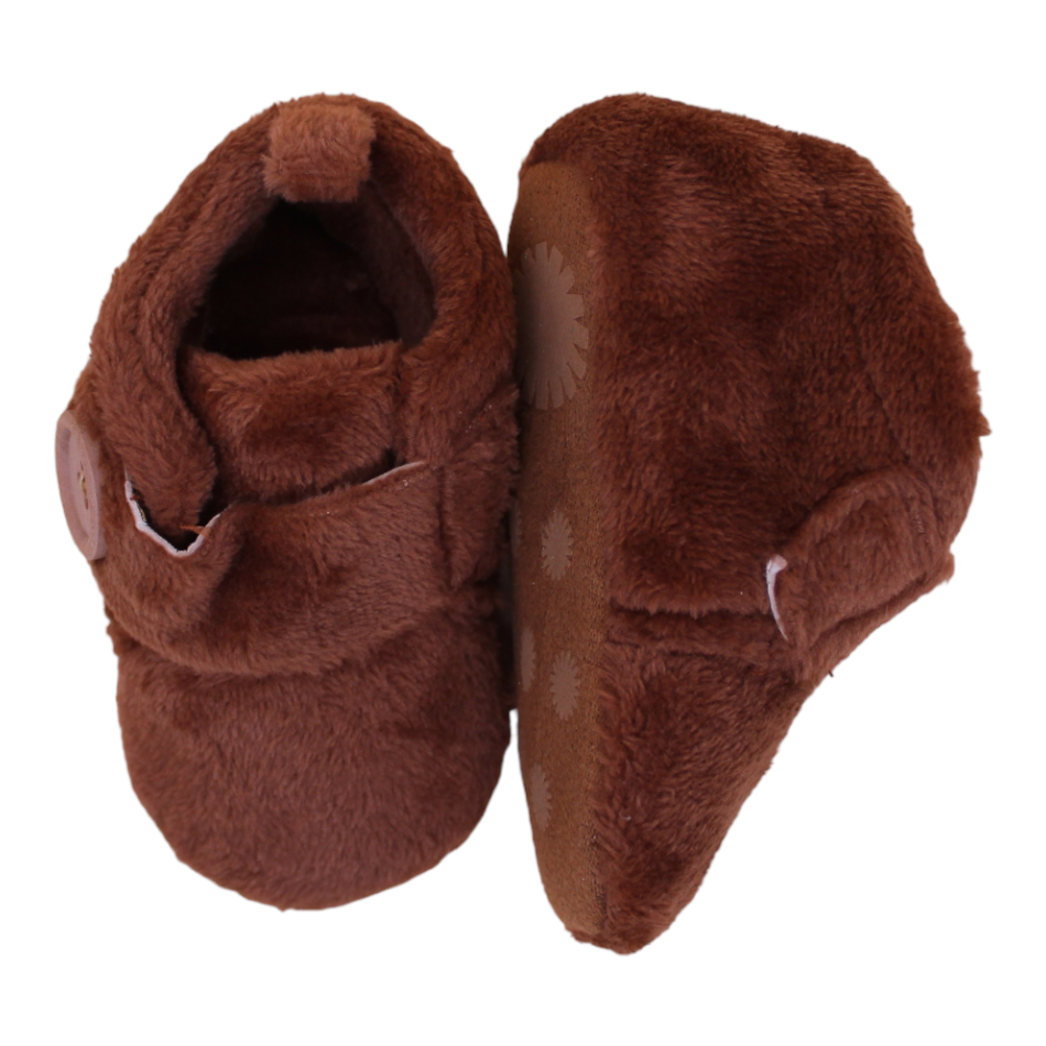 Pat Pat Cozy Soft Sole Baby Booties - Brown