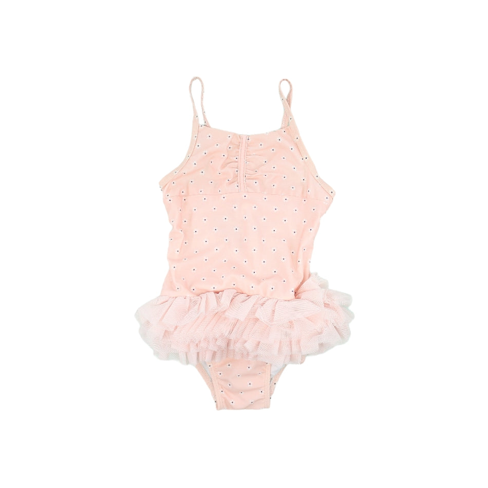 Polyplay Floral Print Tutu Swimsuit