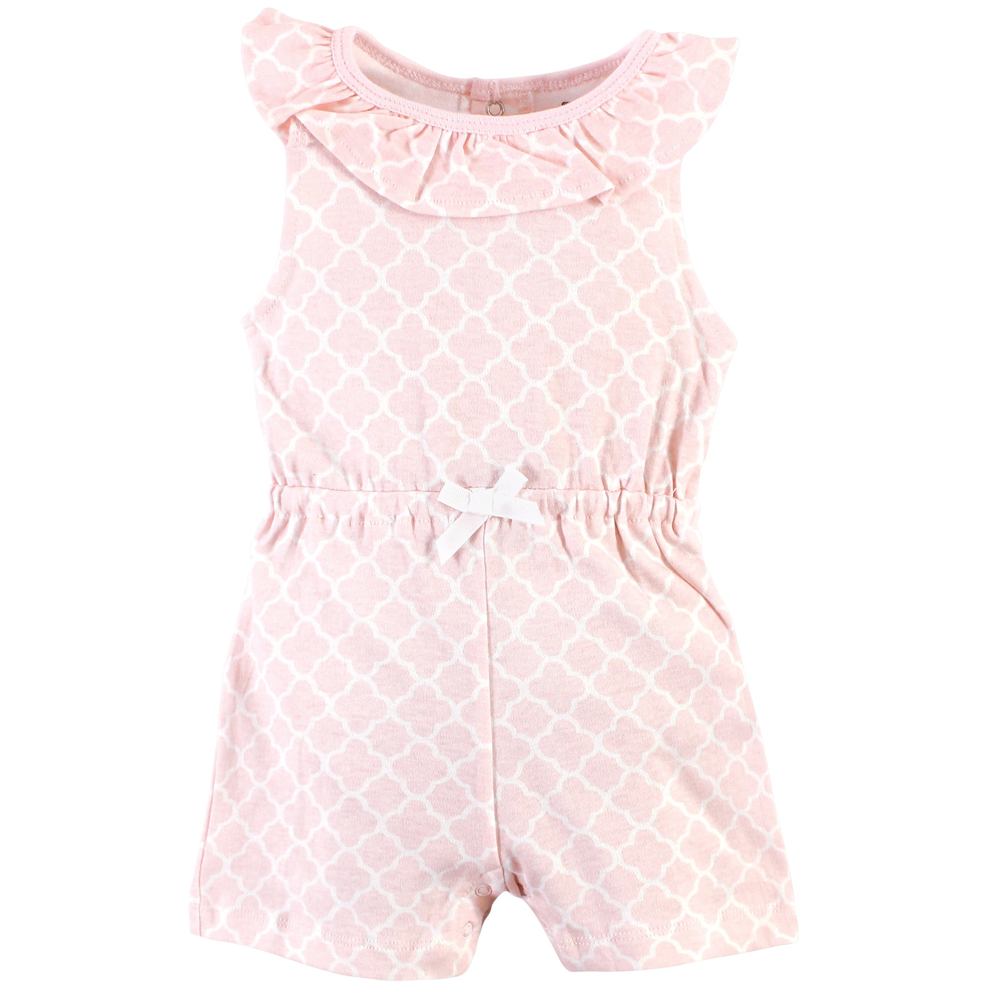 Hudson Baby Printed Cotton Ruffle Sleeves Jumpsuit