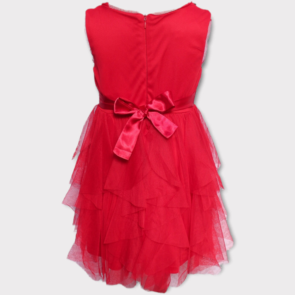 Time Storm Red Sequin Occasion Dress