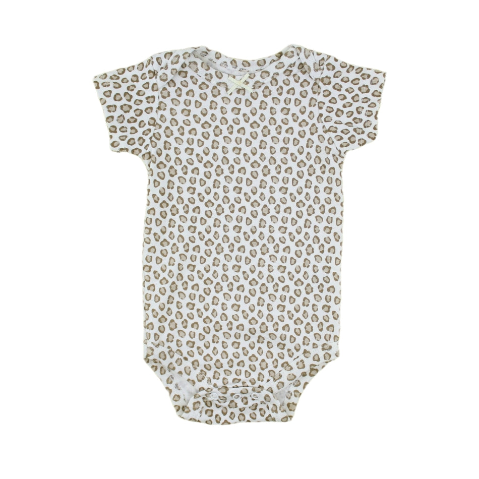 Hudson Baby Half Sleeves Bodysuit - Leopard