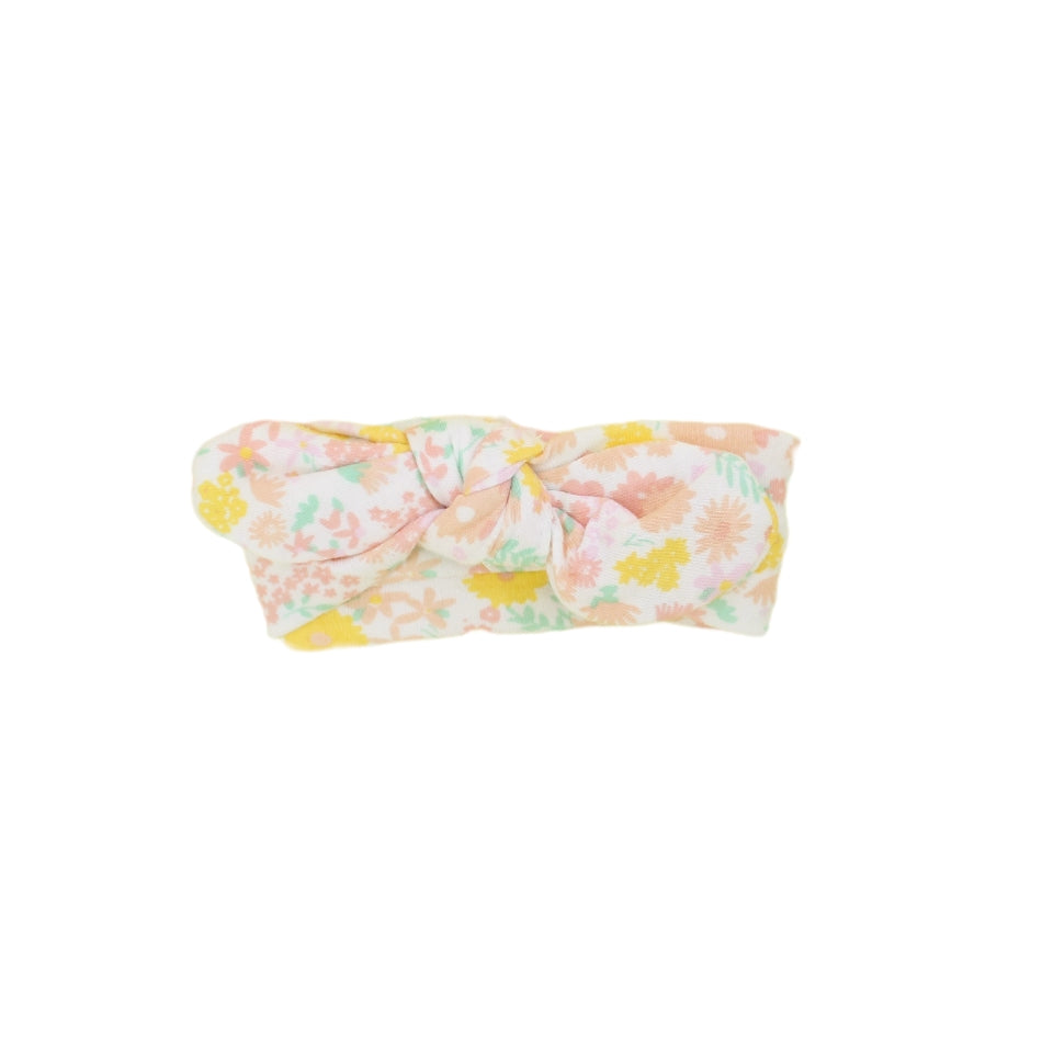 Starting Out 3-Piece Set - Floral Print Flutter Sleeve Tunic, Ruffle Bloomer & Knot Headband