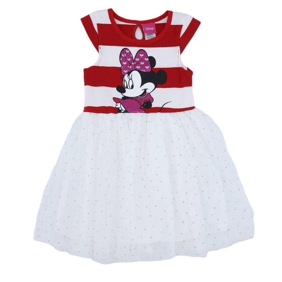 Disney Sparkle Tutu Dress With Striped Bodice - Minnie