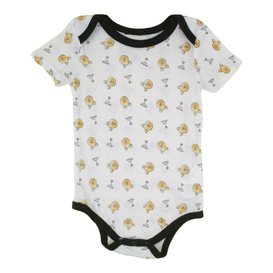 Disney Perforated Cotton Bodysuit - P is For Pooh