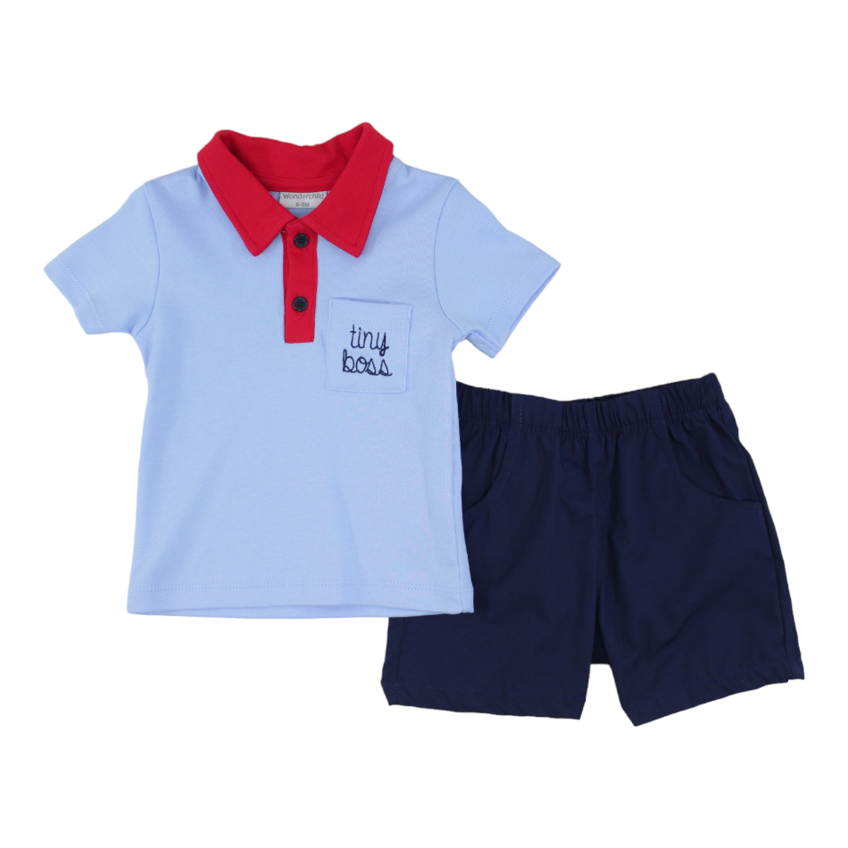Wonderchild 2 Pc T-Shirt And Shorts Set - Tiny Boss