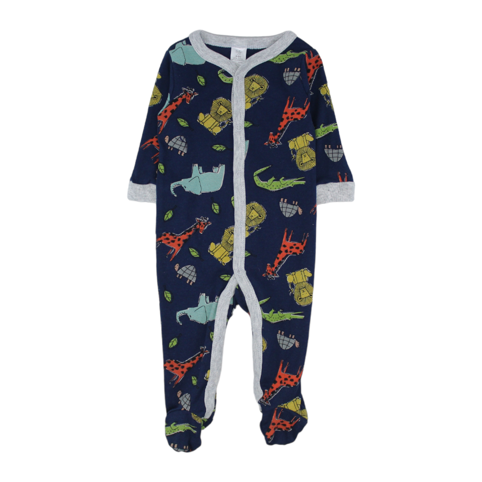 Baby Kiss 3 Pc Layette Set - Sleeper, Bodysuit & Bib - Adventure Is Out There