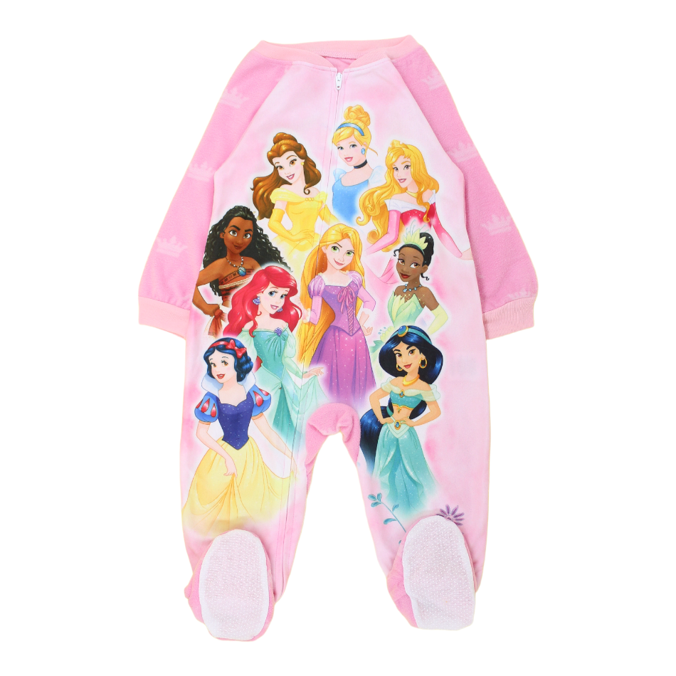 Disney Fleece Zip up Footed Sleeper - Princess