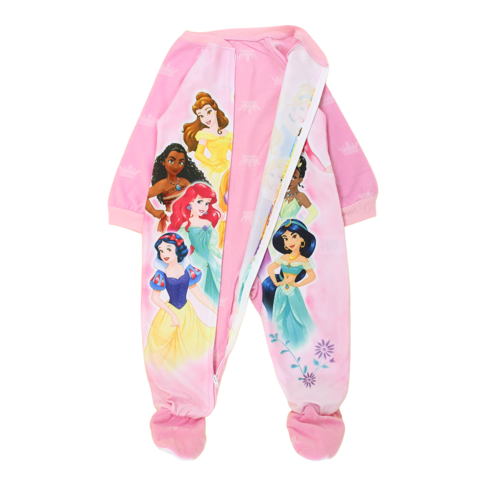 Disney Fleece Zip up Footed Sleeper - Princess